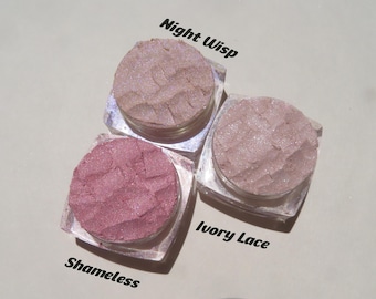 Pale Shimmer Mineral Eyeshadow Gift Set: Vegan, Cruelty-Free, Eco Friendly