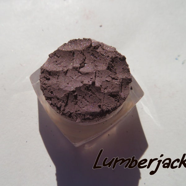 LUMBERJACK - Dark Plum Purple With Red Shimmer, Mineral Eyeshadow, Loose Pigments, Cruelty-Free, Vegan, Mineral Eye Shadow