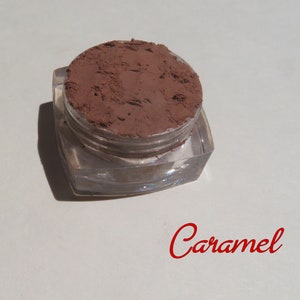 Caramel Brown Mineral Eyeshadow: Matte Vegan Loose Pigment
