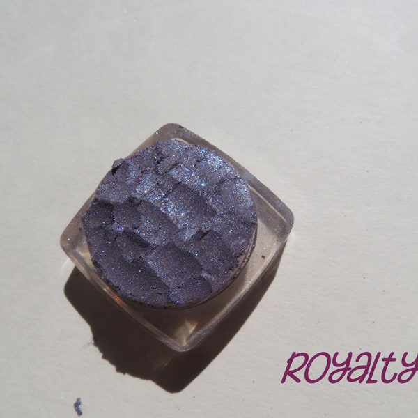 ROYALTY - Dark Purple Gray Shimmer Mineral Eyeshadow, Loose Pigments, Cruelty-Free Vegan Mineral Eye Shadow