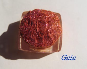 Gaia - Shimmer Orange Gold Pink Mineral Eyeshadow: Vegan, Carmine Free