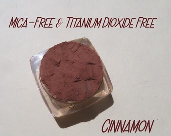 CINNAMON - Matte Warm Brown With Red Mineral Eyeshadow, Mica-Free & Titanium Dioxide Free, Loose Pigments, Vegan Cruelty-Free, Makeup