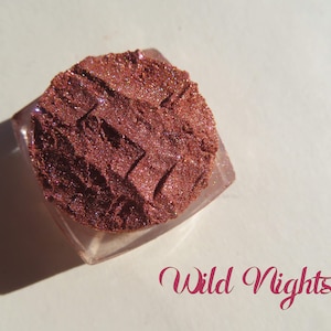 WILD NIGHTS - Ziegelrot, Braun schimmernder Mineral Lidschatten, Vegan, lose Pigmente, Karminfrei, Tierleidfrei, Umweltfreundlich