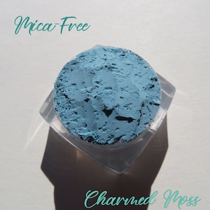 Charmed Moss Eyeshadow: Matte Blue Green Mica-Free Vegan Mineral Pigment