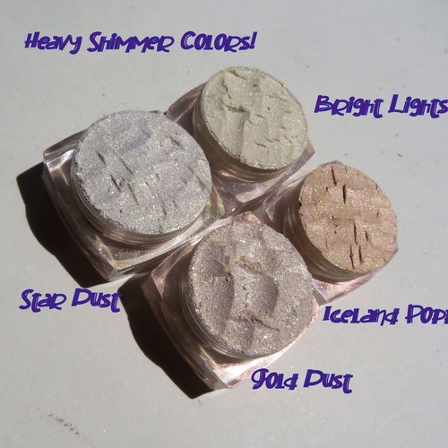 Fun Shimmer 4 Piece Set Mineral Eyeshadow Gift Set | Cruelty Free | Loose Pigments | Eco-Friendly Gift | Gifts For Her - Set #6