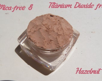 HAZELNUT -  Matte Pale Brown Mica-Free & Titanium Dioxide Mineral Eye Shadow, Eco-Friendly, Loose Pigments, Mineral Eyeshadow