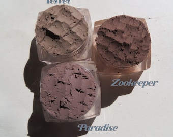 Matte Brown Mineral Eyeshadow Set: Veganes Cruelty-Free Makeup
