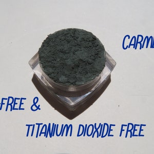 Carmen: Dark Matte Green Mineral Eyeshadow, Mica & Titanium Dioxide Free