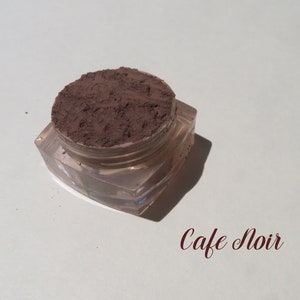Cafe Noir - Matte Brown Mineral Eyeshadow: Vegan Loose Pigment Eyeliner