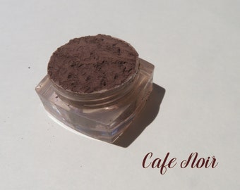 Cafe Noir - Matte Brown Mineral Eyeshadow: Vegan Loose Pigment Eyeliner