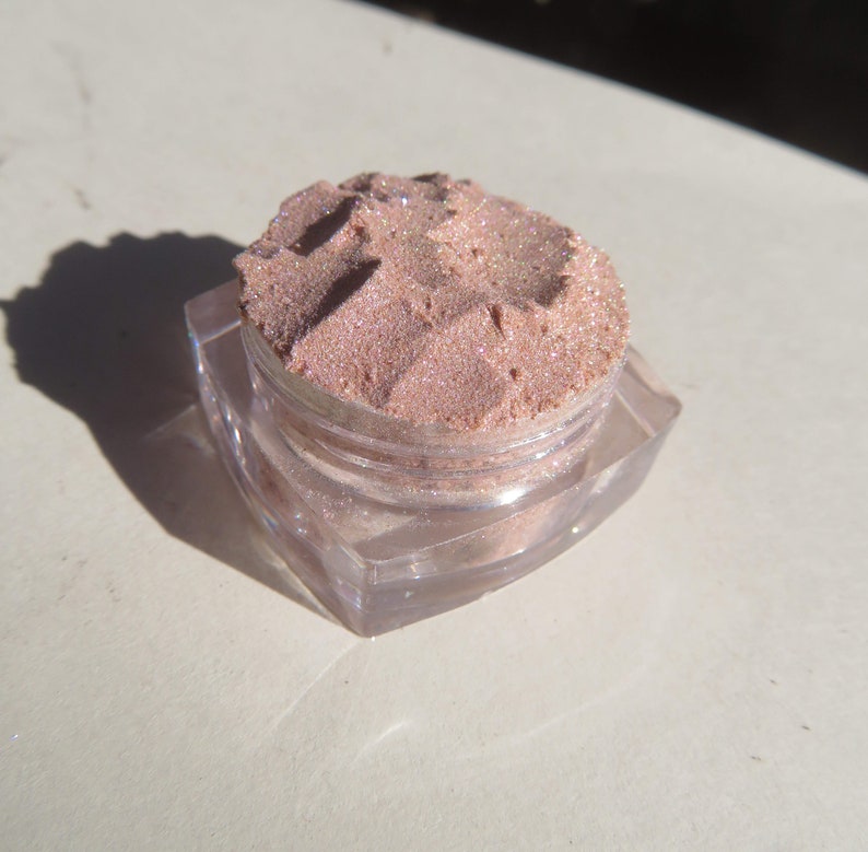 PANDORA Nude Semi-Sheer Sparkly Shimmer Vegan Mineral Eyeshadow, Loose Pigments, Heavy Shimmer Mineral Eye Shadow image 2