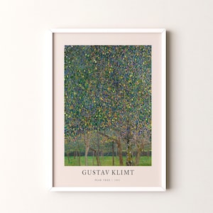 Gustav Klimt  Print, Pear Tree Framed or Unframed Vertical Poster