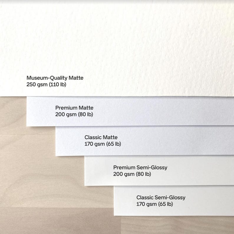 a set of four different colors of paper