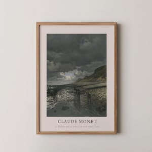 Claude Monet &#39;La Pointe de la Heve&#39; Framed Vertical Poster