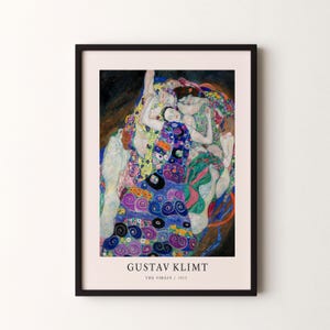 Gustav Klimt  Print, The Virgin Framed or Unframed Vertical Poster