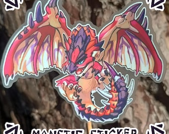 Monster Hunter Rathalos Vinyl Sticker