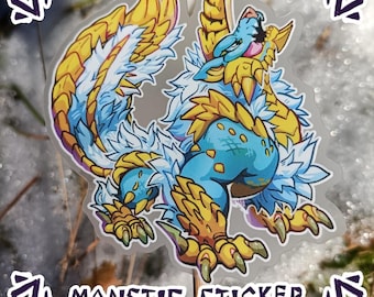 Adesivo de vinil Monster Hunter Zinogre
