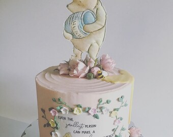 Classic Pooh Bear Cake Toppers Fabric Winnie The Pooh Etsy