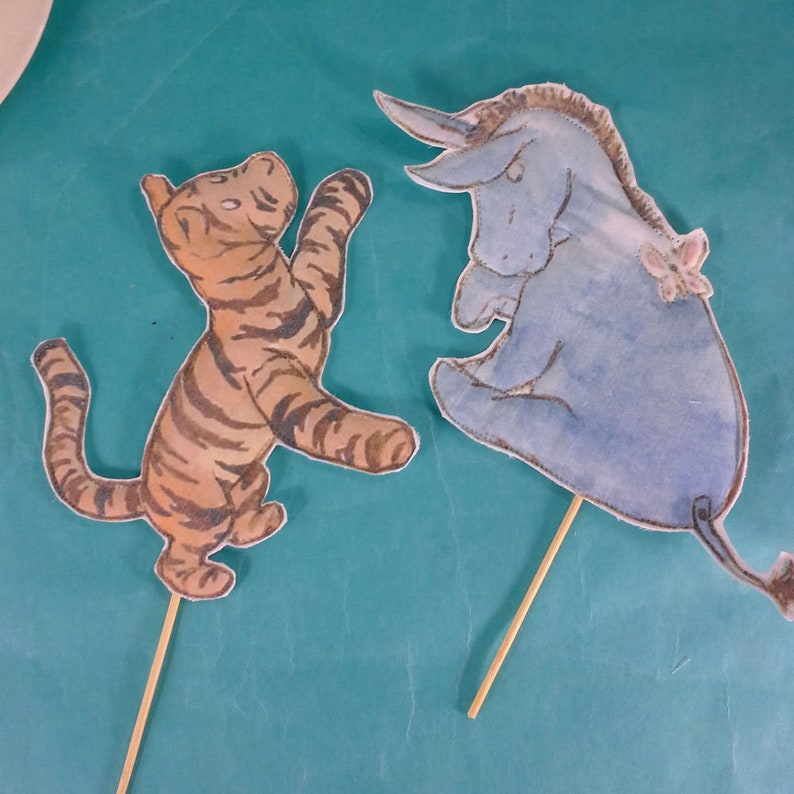 Piglet Eeyore party decoration L140 Tigger fabric Winnie the Pooh Classic Pooh bear cake toppers