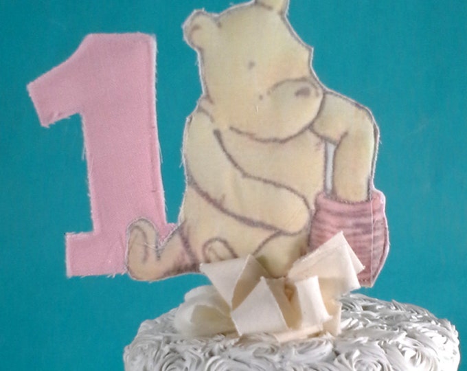 Classic Pooh Bear Cake Topper Fabric Winnie the Pooh First Etsy — free download