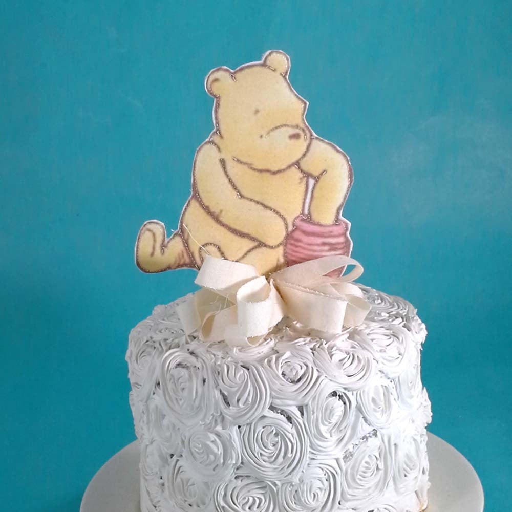 Printable Winnie the Pooh Cake Topper, Winnie the Pooh Banner Cake topper,  Winnie the Pooh Birthday Party, Winnie the Pooh Party Supplies