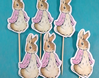 Nueva Marca ROSA Peter Rabbit Doble Cara Banderines De Tela