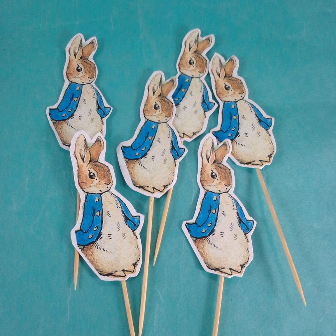 Peter Rabbit Cupcake Toppers, Peter Rabbit Birthday, Shower Toppers ...
