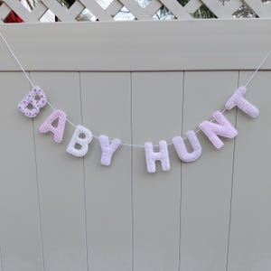 Custom Fabric Name Banner: Nursery Room Decor, Photo Prop image 7