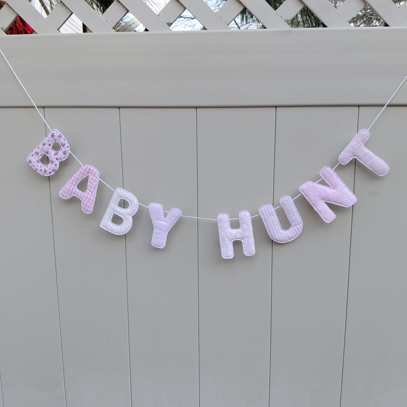 Custom Fabric Name Banner: Nursery Room Decor, Photo Prop image 7