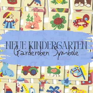 Kindergarten cloakroom symbols