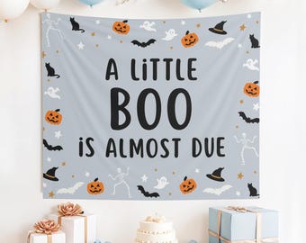 Custom A Little Boo is Almost Due Banner, A Little Boo is Almost Due Pink, A Little Boo is Almost Due Boy, Growing a Little Boo, Baby Shower