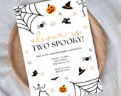 Custom Two Spooky Birthday Invitation, Two Spooky Invitation, Two Spooky Invite, Two Spooky Birthday, Boo Day, Two Spooky, Spooktacular