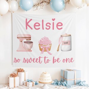 Custom So Sweet to Be One Banner, Sweet One Birthday Banner, Sweet One Party Decor, 1st Birthday Banner, Sweet One, 1st Birthday, Donut Bday