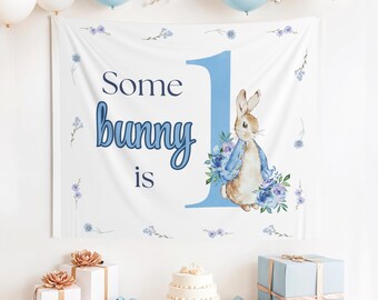 Custom Some Bunny is One Banner, Some Bunny is One Decor, Bunny First Birthday, Some Bunny is One, 1st Birthday, Some Bunny, Bunny Birthday