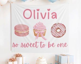Custom So Sweet to Be One Banner, Sweet One Birthday Banner, Sweet One Party Decor, 1st Birthday Banner, Sweet One, 1st Birthday, Donut Bday