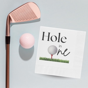 Hole in One Napkins, Golf Party Decor, Golf First Birthday, 1st Birthday Napkins, Hole in One Birthday, Golf Party, 1st Birthday