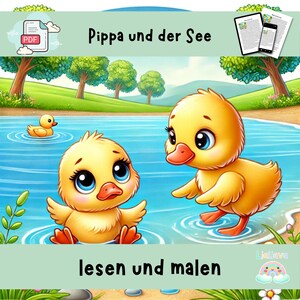 Pippa und der See - Affirmation - Mutmacher Geschichte zum Vorlesen für Kinder - Angst zu schwimmen