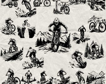 40 Mountain Bike Svg, Dxf, Eps, Ai, Pdf, Jpg, Png Bike Grayscale Burn Image Cut Vector Cnc Wood Cut Cricut Cycling Silhouette