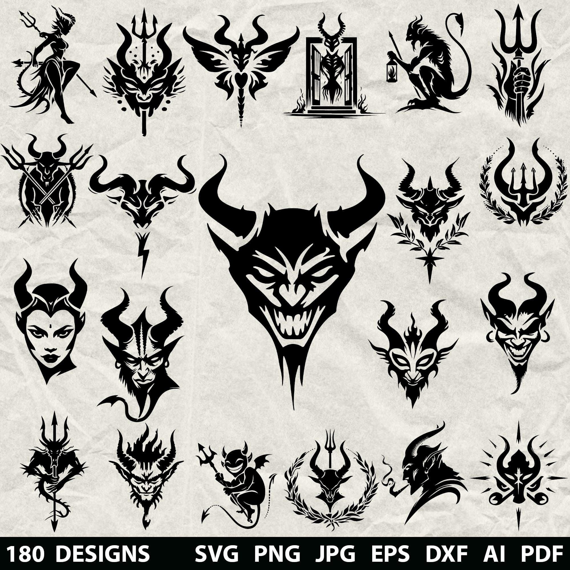 Demon devil svg - Etsy Österreich, image size:2000x2000