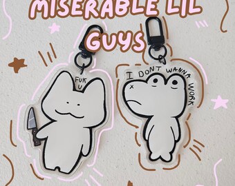 Miserable Little Guys Keychain