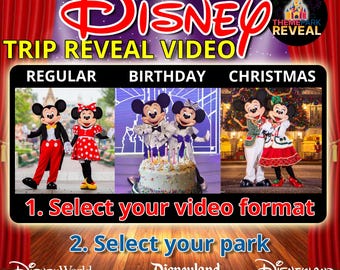 Magical Disney Vacation Trip Reveal Video - Professional, Customised Surprise Video - Mickey Mouse Says Children's Names - Disney Video