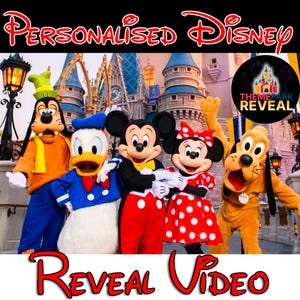 Magical Personalised Message From Mickey Mouse - Reveal Your Disney Trip in Style