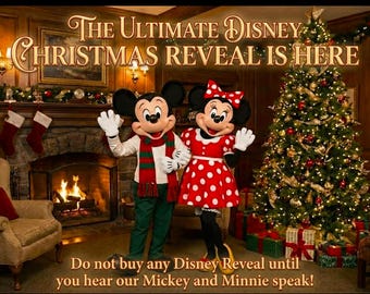 Christmas Disney Trip Reveal Video - Personalized Mickey Message Says Names, Holiday Vacation Surprise, Xmas Gift for Kids & Family