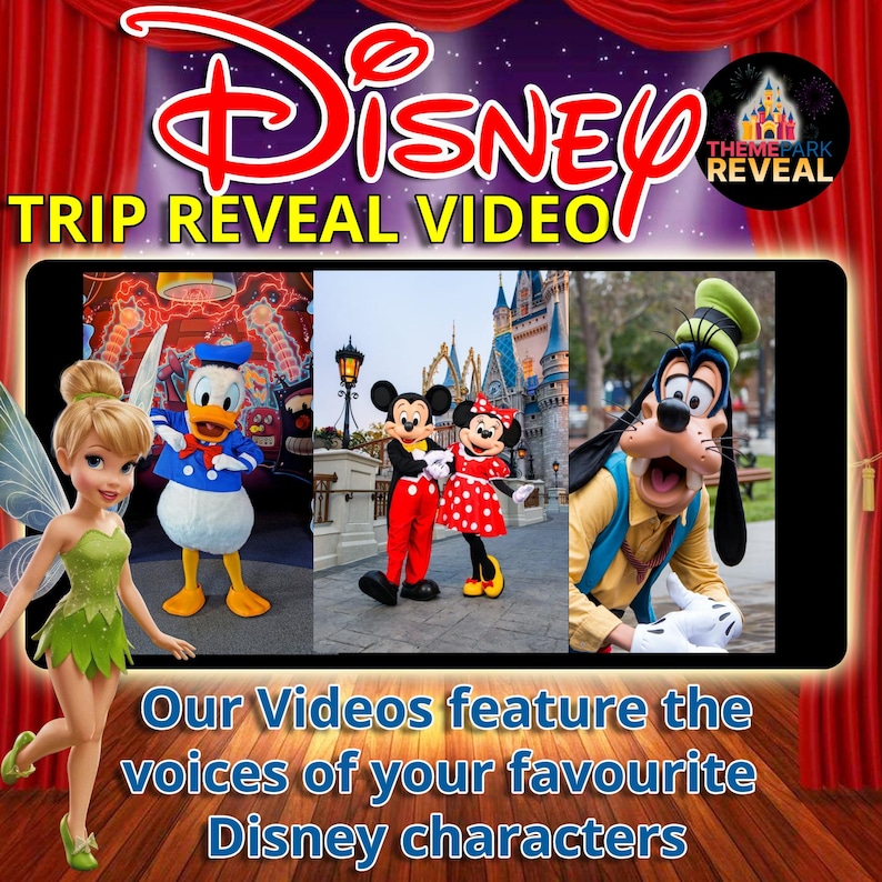 Our videos feature the voices of Mickey, Minnie, Donald and Goofy