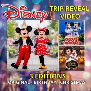 Disney Trip Reveal Video | Personalized Kids Surprise | Custom Family Vacation Announcement | Digital Download