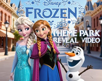Vídeo personalizado de revelación de viaje sorpresa a Disney World / Anuncio personalizado del parque temático Frozen / Invitación con nombre hablado con Anna, Elsa y Olaf