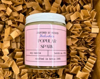 Galindas Popular Spark - Elegant Hand-Poured Soy Candle - Citrus, Spice, Vanilla Blend - Favorite Pick