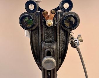 Industrial Droid Head Sculpture: Upcycled Robot Art