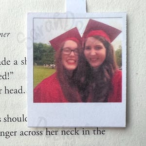 Personalized Photo Magnetic Bookmark, Custom Bookish Gift, Photo Bookmark, Custom Valentine&#39;s Day Gift