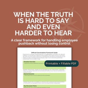 Avoiding a Difficult Conversation? Conflict & Feedback Guide for Managers (PDF)